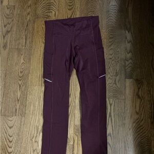 Lululemon Athletica Maroon Leggings